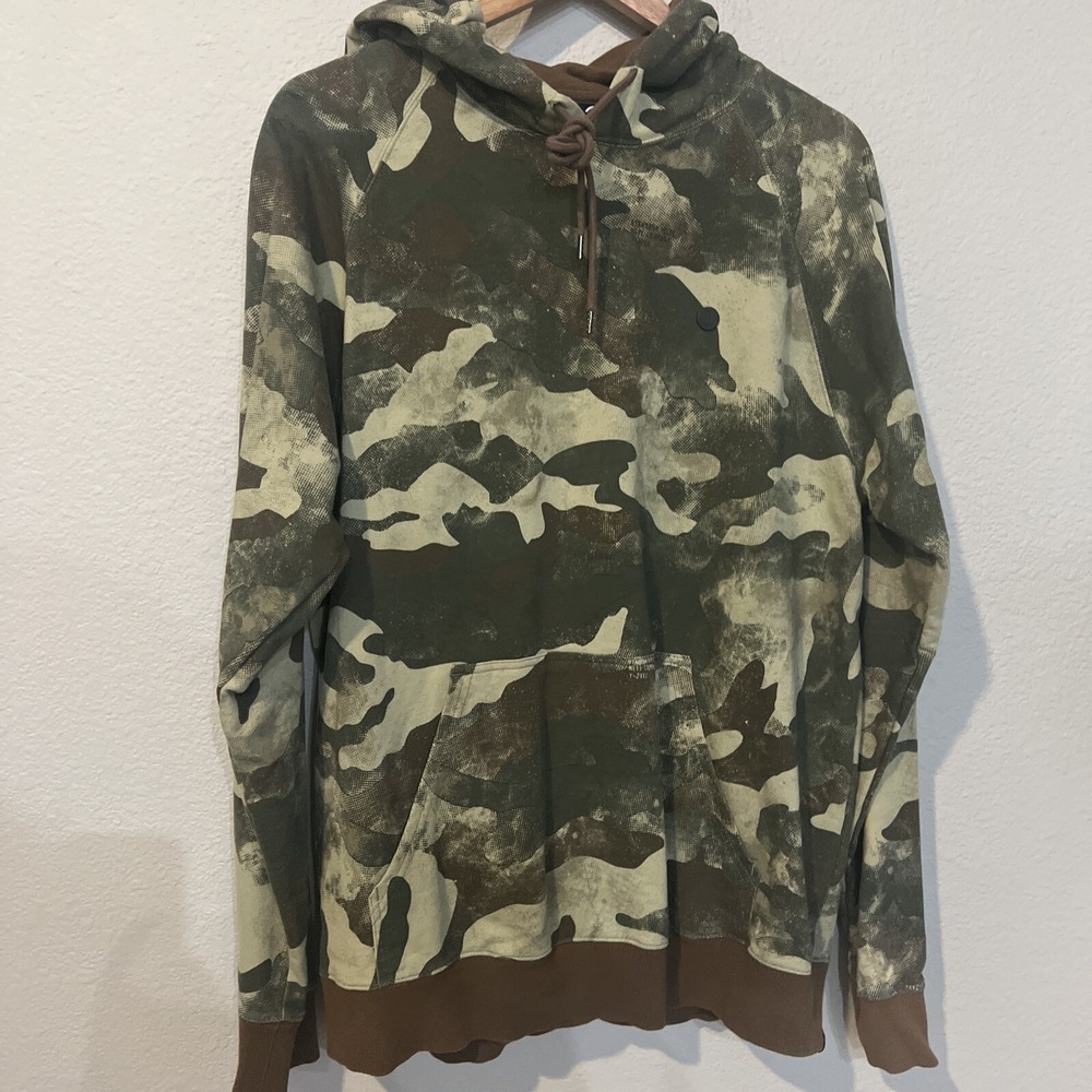 Neff Pullover Hoodie GREEN CAMO Men's LARGE